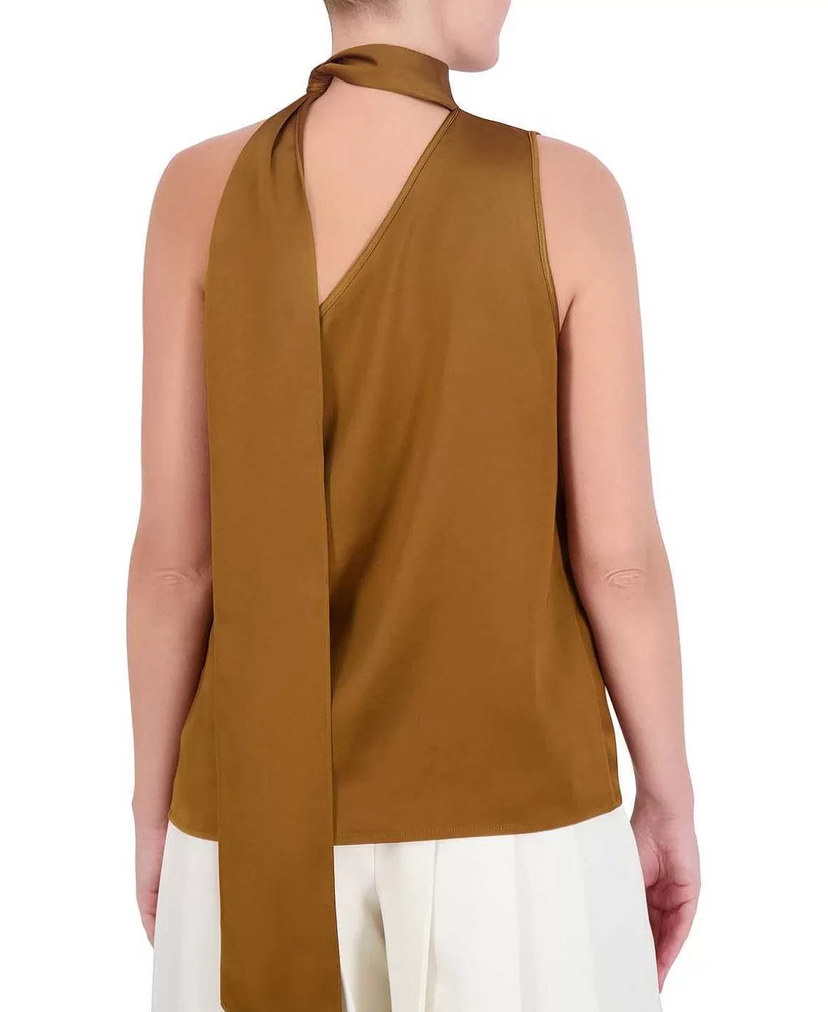 BCBGMAXAZRIA Asymmetric Blouse With Lazo Best