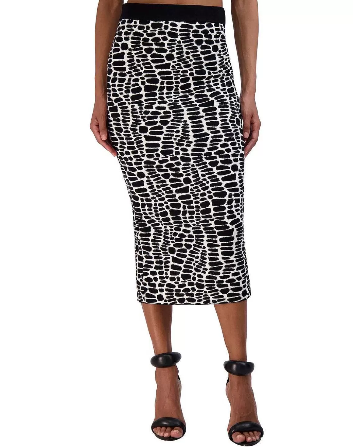 BCBGMAXAZRIA Cocodrilo Stitch Midi Falsa Clearance