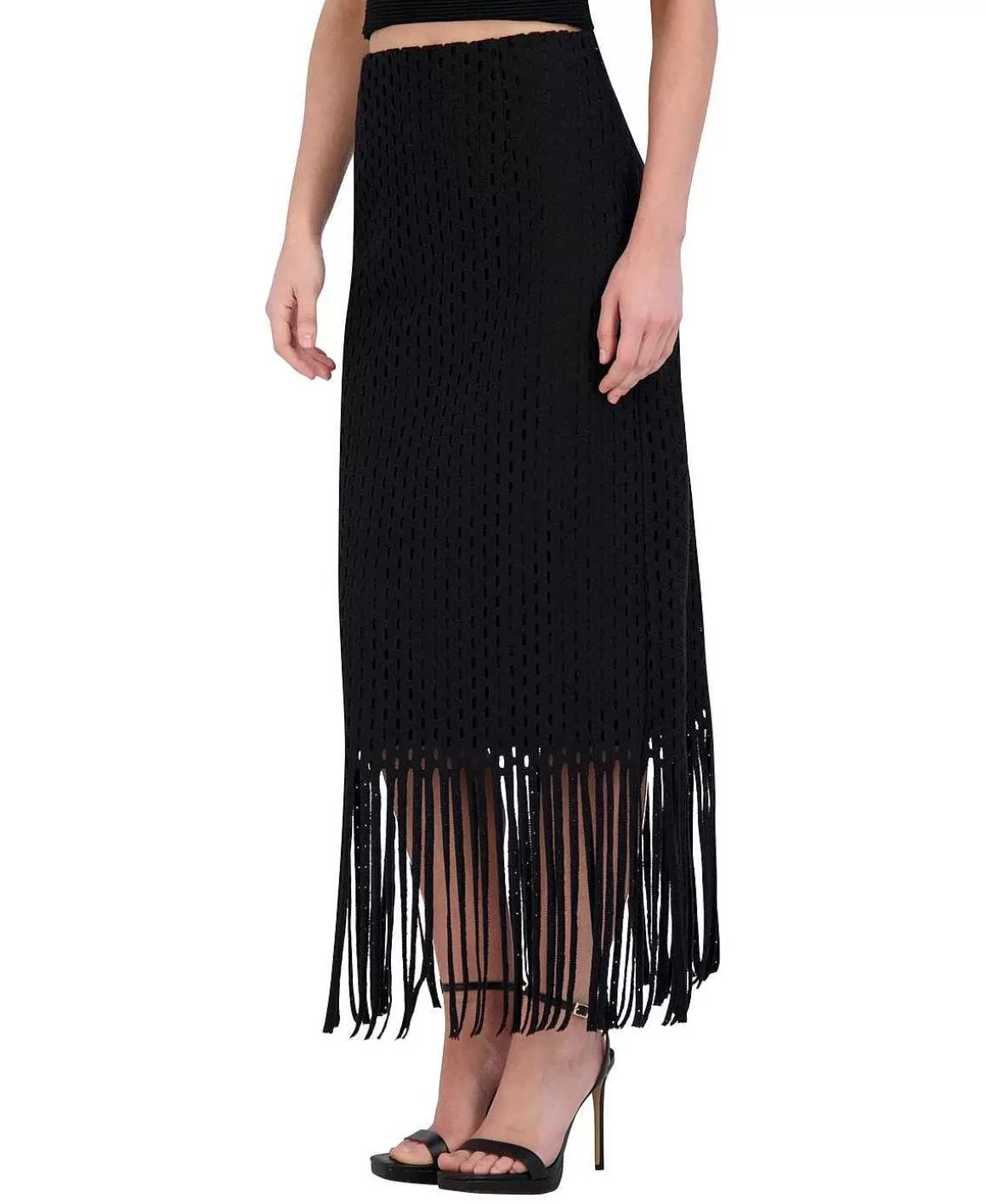 BCBGMAXAZRIA Crochet Midi Falla With Flecks Cheap