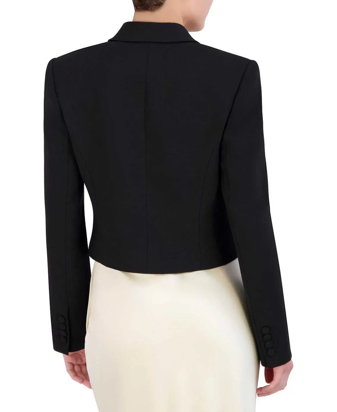 BCBGMAXAZRIA Crop Blazer With Solapa Cheap