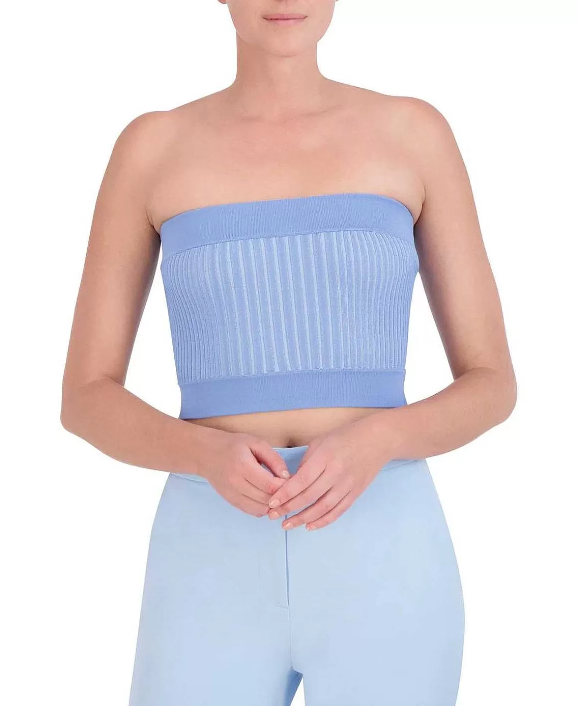 BCBGMAXAZRIA Crop Top Punto Bandeau Shop