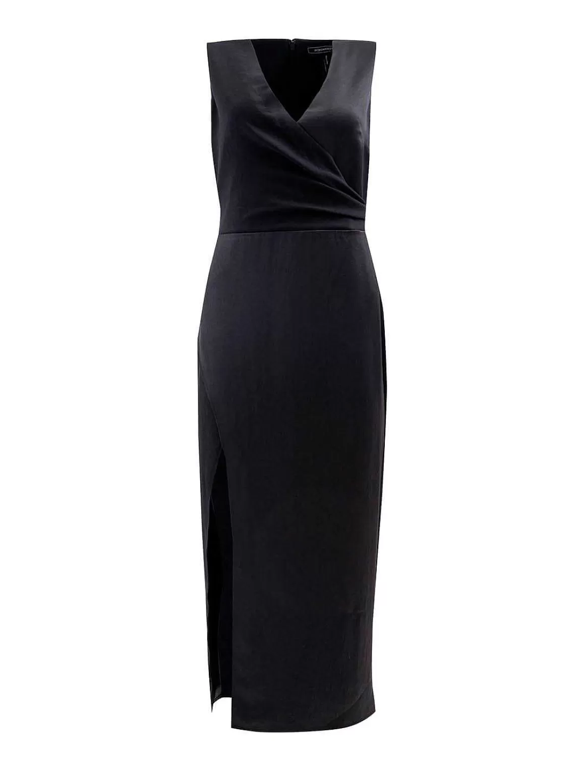 BCBGMAXAZRIA Drapeed Midi Dress With Opening Online