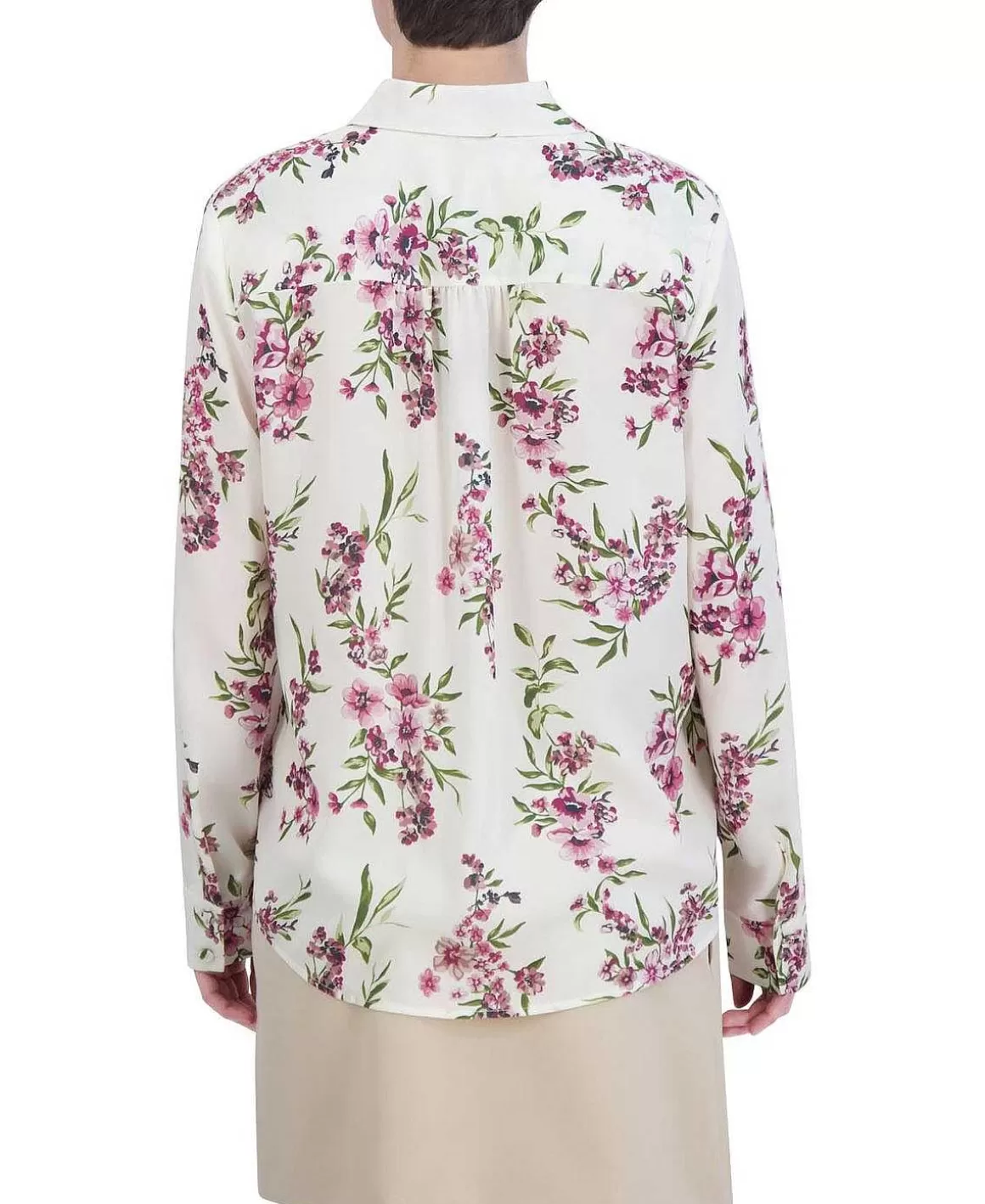 BCBGMAXAZRIA Floral Wide Sleeve T-Shirt Blouse Sale