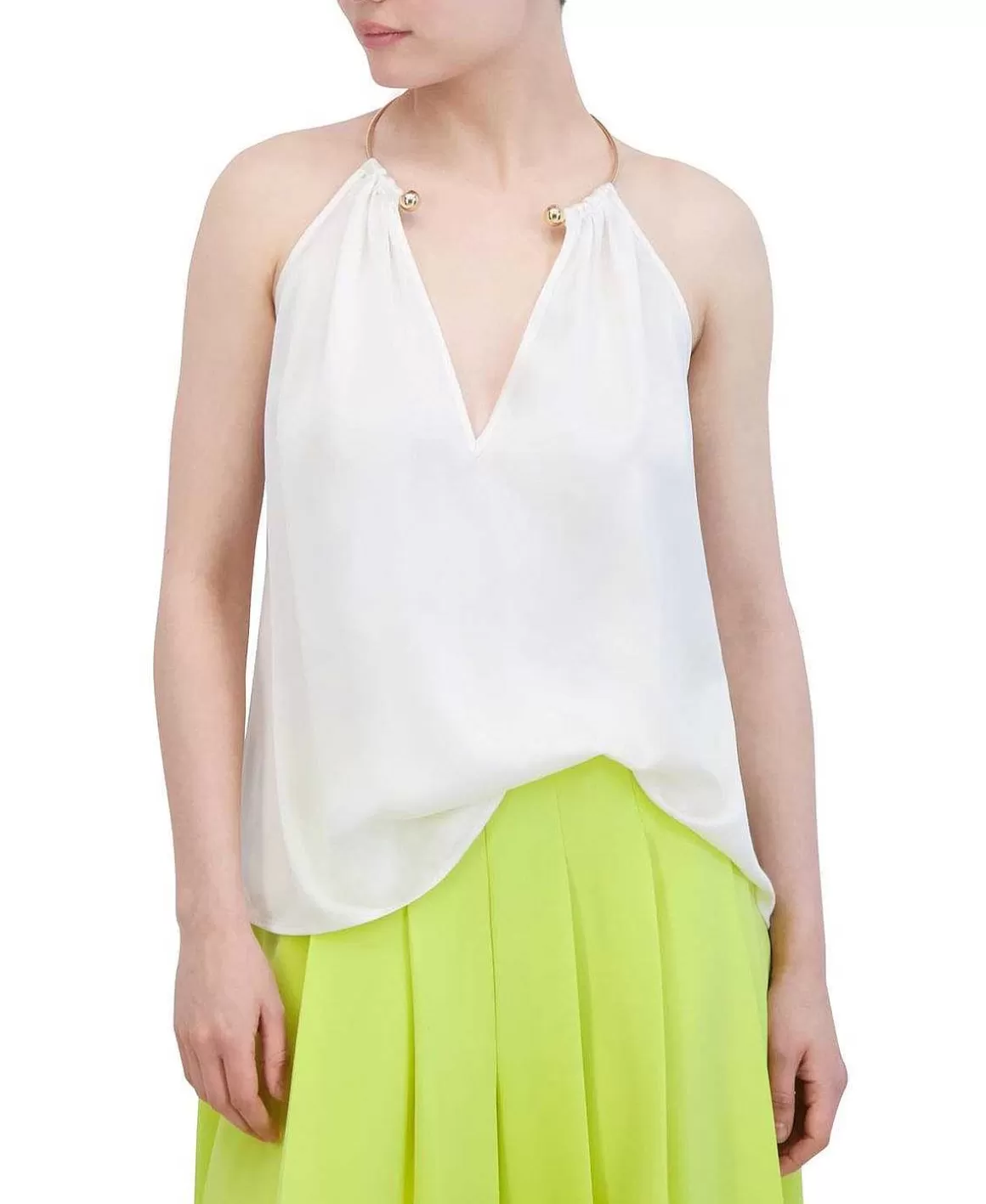 BCBGMAXAZRIA Halter Blouse Discount