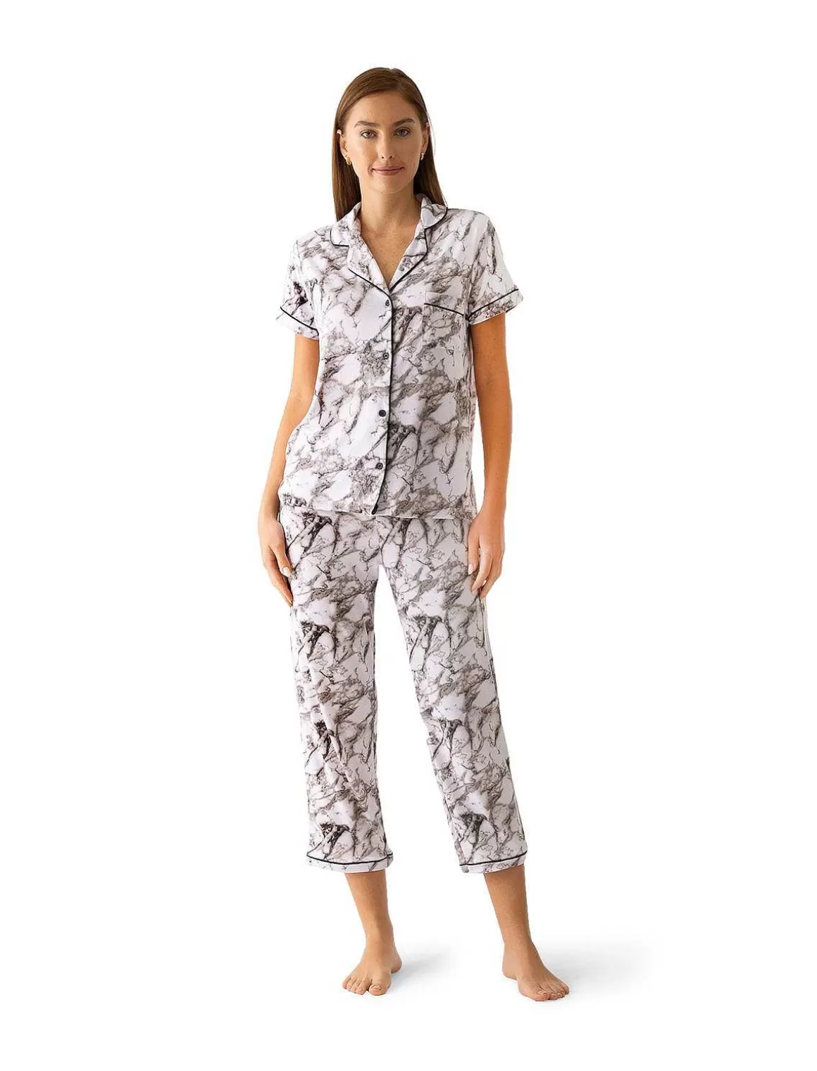 BCBGMAXAZRIA Marmol Shirt And Pantalon Pajama Set Best