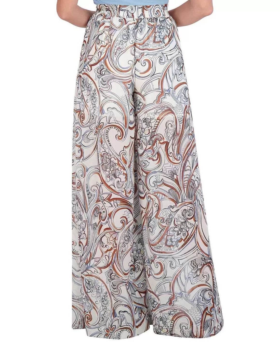 BCBGMAXAZRIA Paisley Pierna Ancha Printed Pants Discount