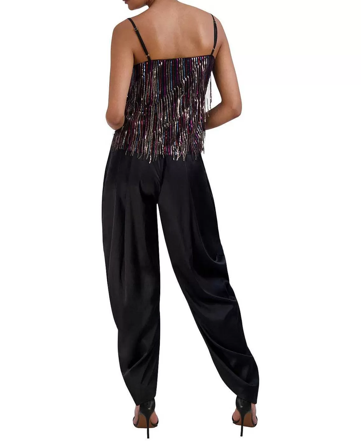 BCBGMAXAZRIA Satin Harem Pants Fashion