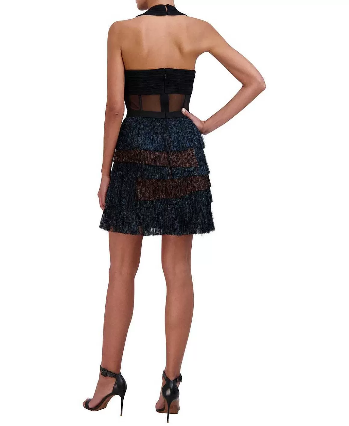 BCBGMAXAZRIA Short Bustier Dress With Flecks Online