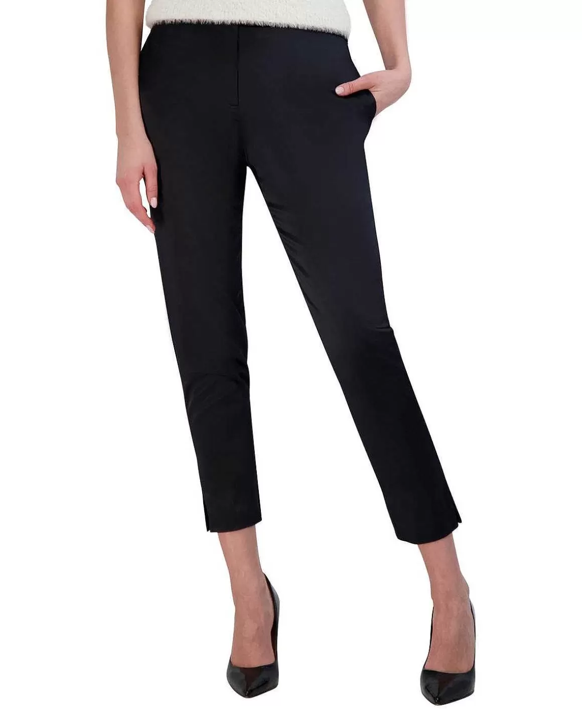 BCBGMAXAZRIA Slim Fit Satin Pants Shop