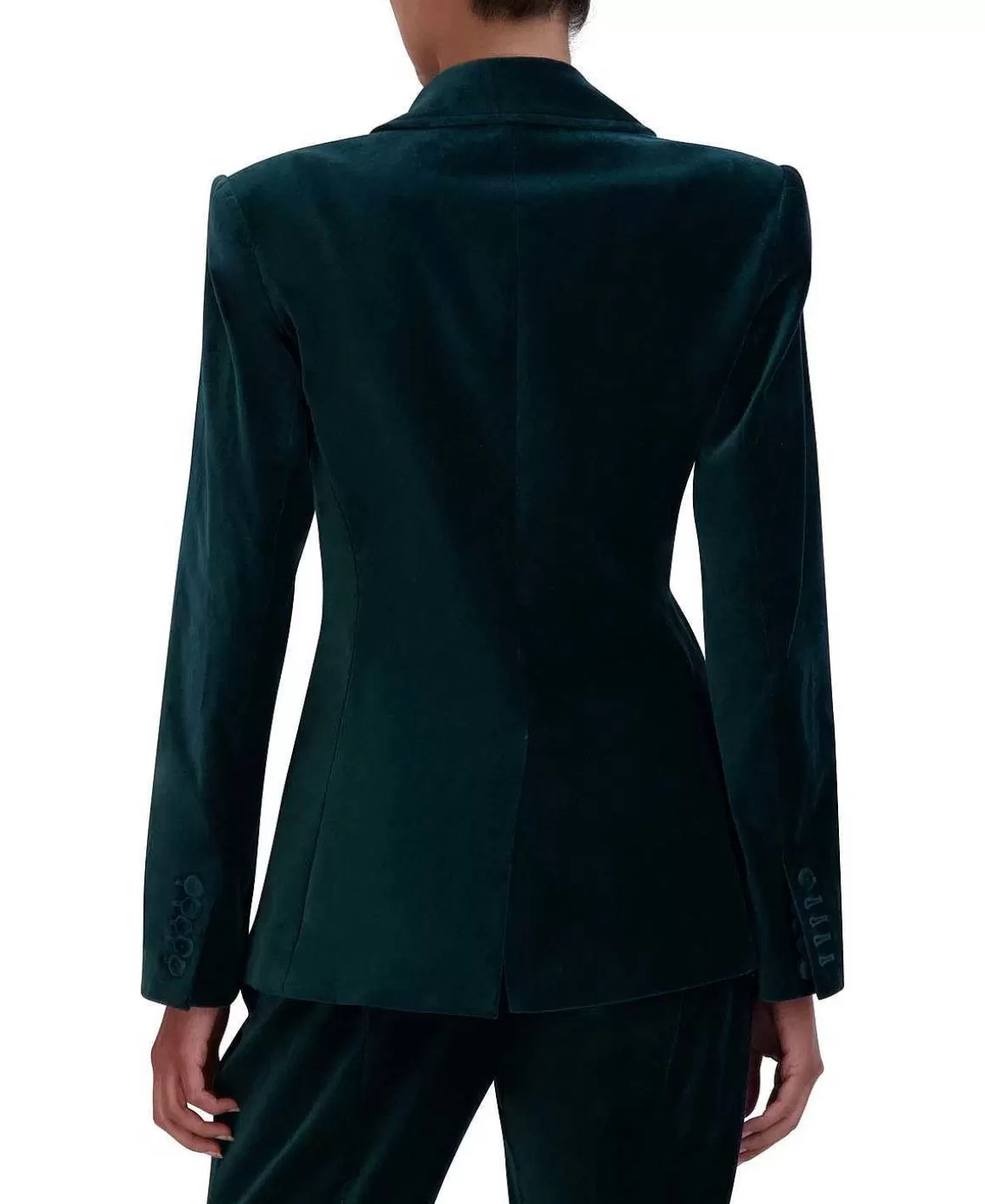 BCBGMAXAZRIA Solapa Ancha Terciopelo Blazer Online