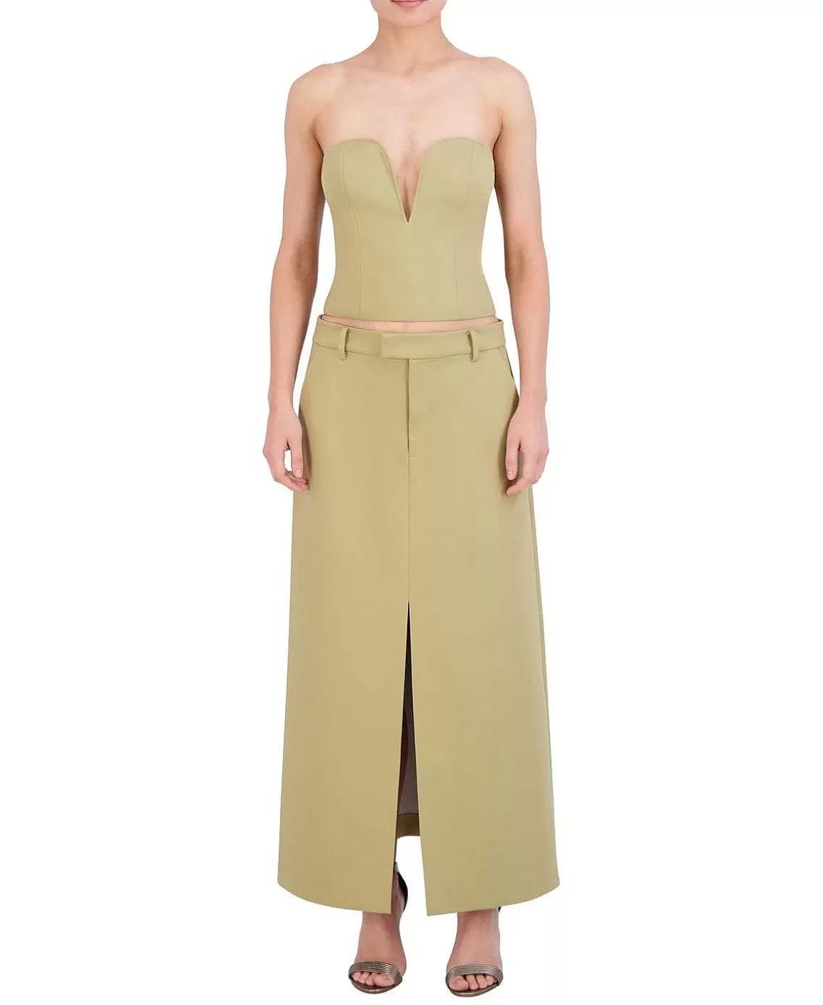 BCBGMAXAZRIA Strapless Bustier Top Shop