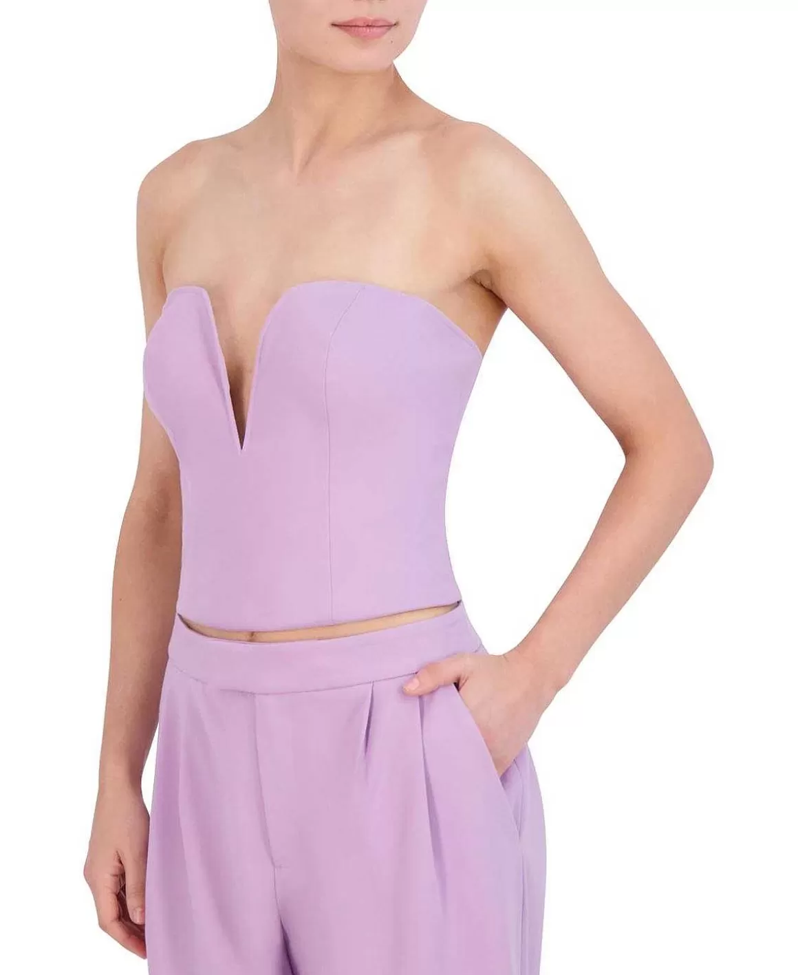 BCBGMAXAZRIA Strapless Bustier Top Clearance