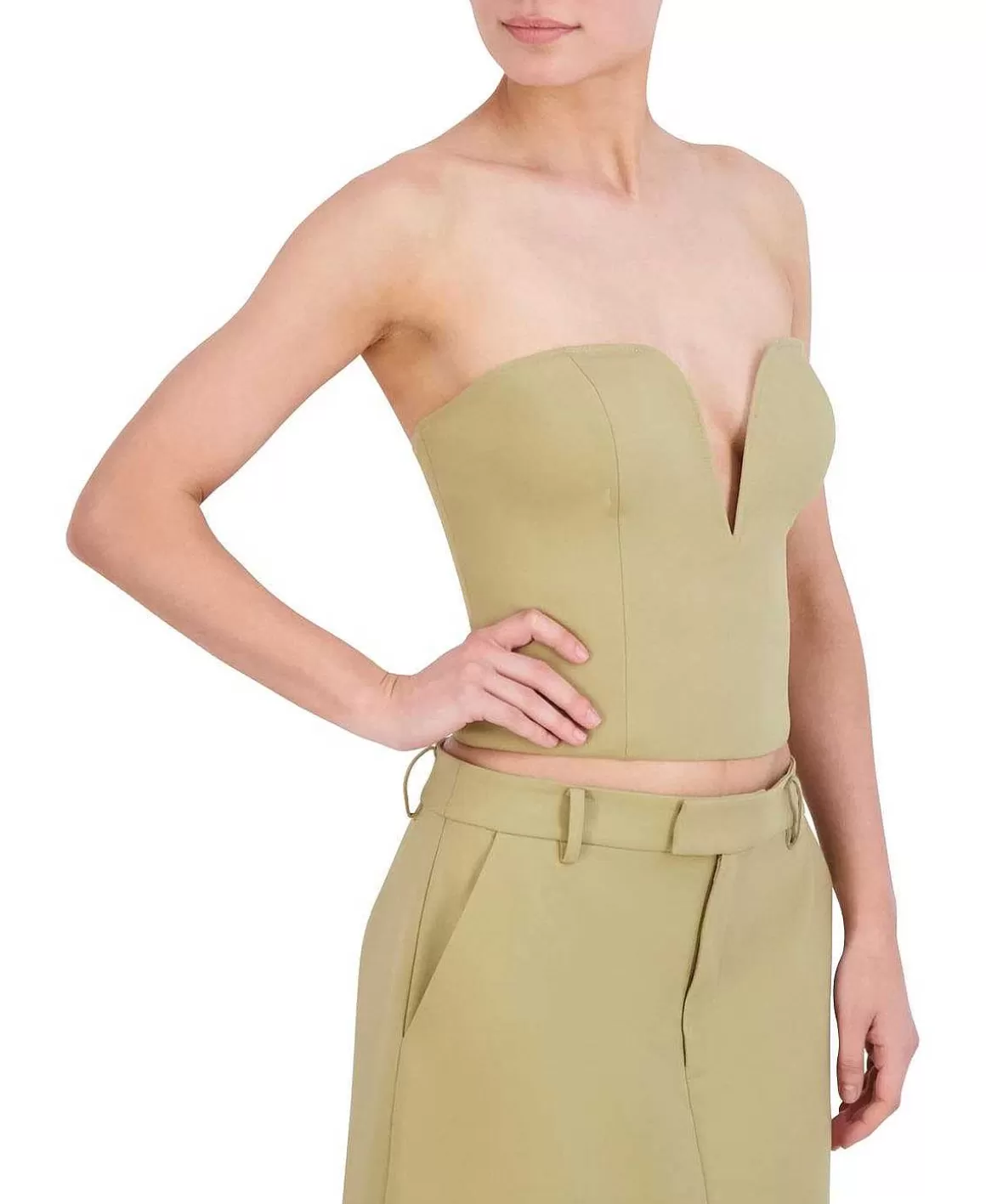 BCBGMAXAZRIA Strapless Bustier Top Shop