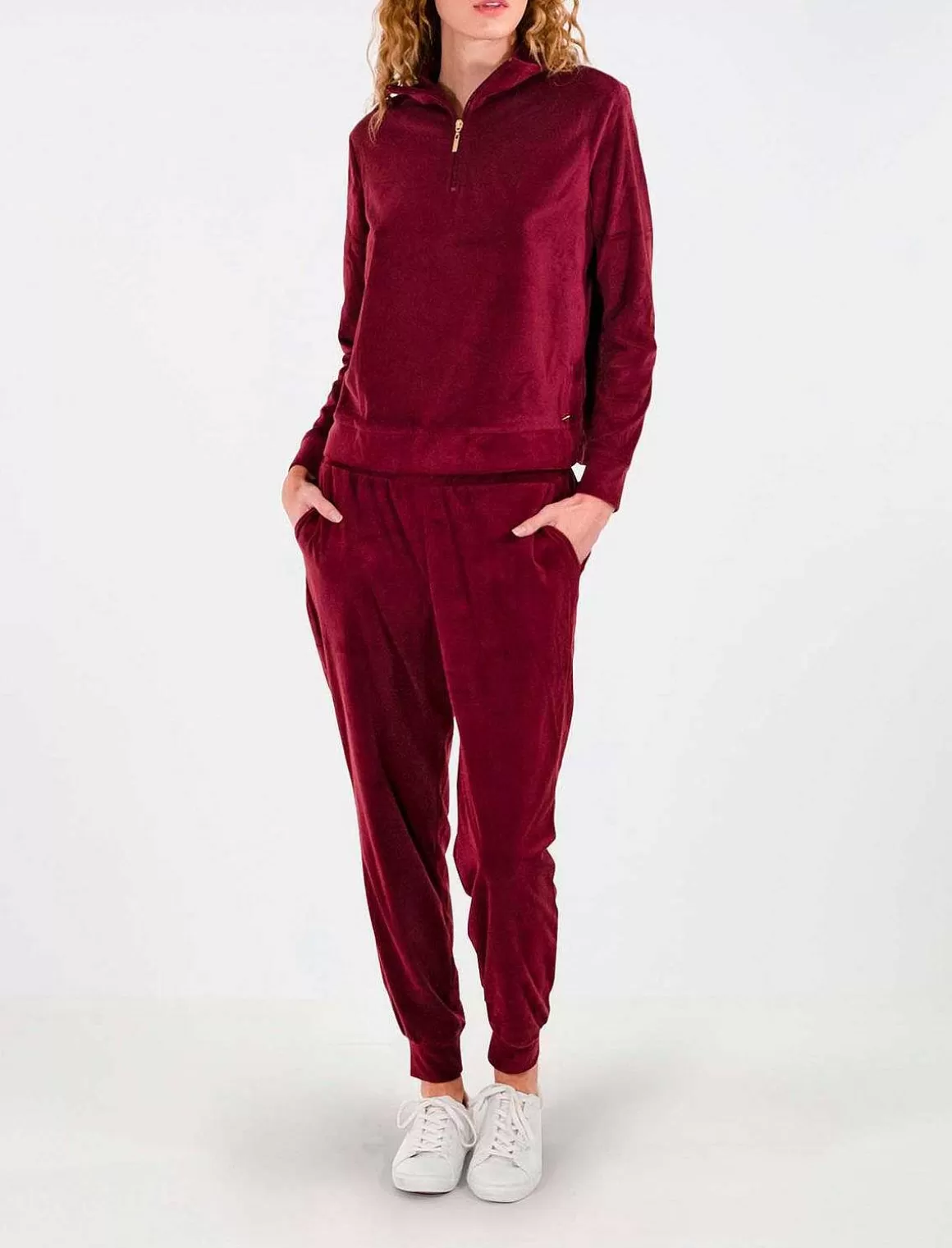 BCBGMAXAZRIA Velour Pajama Set Sale