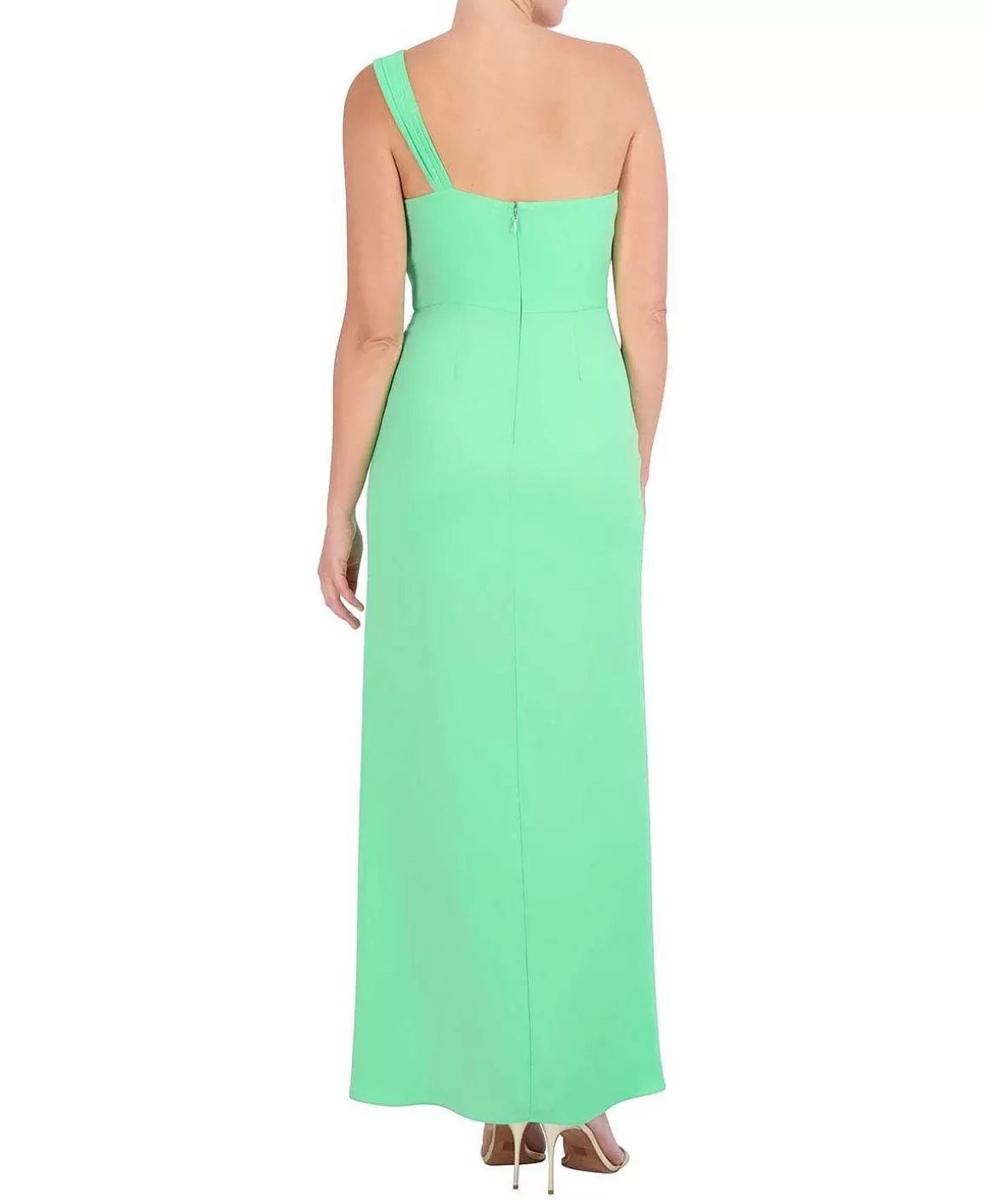 BCBGMAXAZRIA Wide Asymmetric Dress Pliegues Falda Tulipan Sale