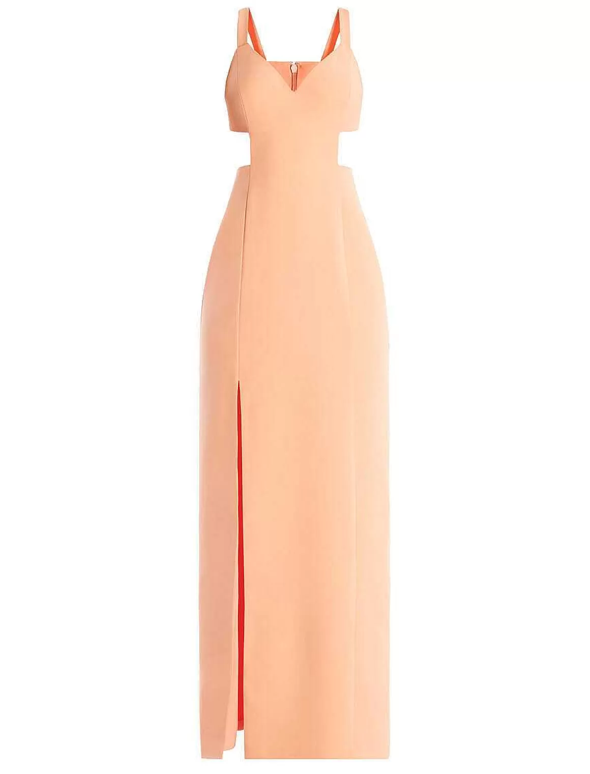 BCBGMAXAZRIA Wide Dress With Cutout Stripes With Opening Hot