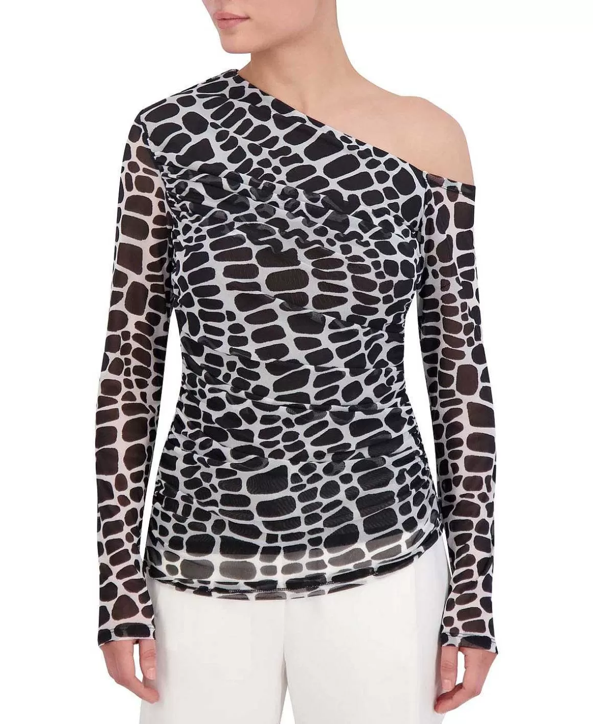 BCBGMAXAZRIA Wide Sleeve Blouse Cheap